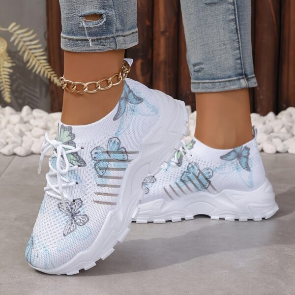 Women's Butterfly Pattern Sneakers - Image 9