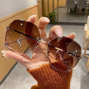 Fashionable Frameless Gradient Color Fashion Glasses