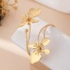 Bohemian Floral Enamel Flower Bracelets for Women - Image 3