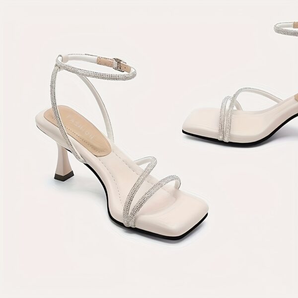 Elegant Sparkling Crystal Heels - Image 6
