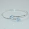 1 pc Elegant Silver-Tone Open-End Heart-Shaped Zirconia Bracelet - Image 8