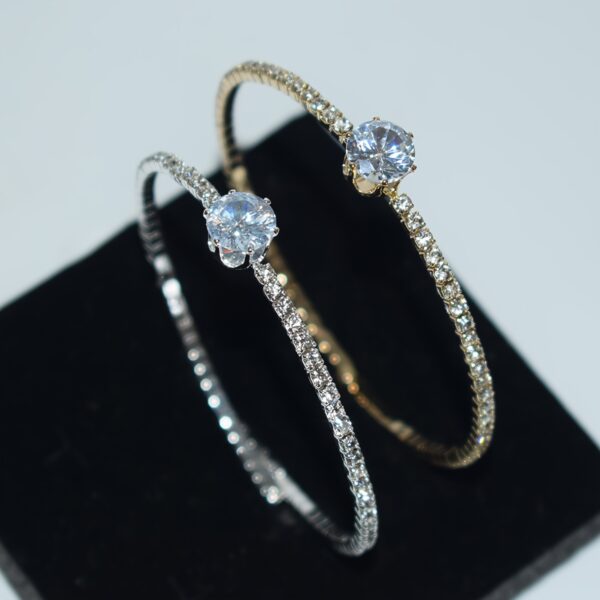 Elegant Silvery-Plated Cubic Zirconia Bracelet - Image 15
