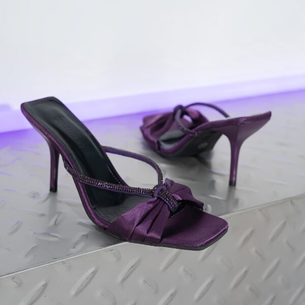 Elegant Women’s High Heel Sandals with Butterfly Detail - Image 3