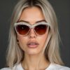 European and American Women's Rhinestone Designer Decorative Glasses - Image 3