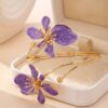 Bohemian Floral Enamel Flower Bracelets for Women - Image 7