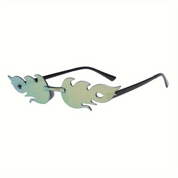 2024 Popular Model Decorative Glasses with a Coated Dual-Color Gradient Flame Design - Image 18