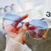 Fashionable Frameless Gradient Color Fashion Glasses - Image 3