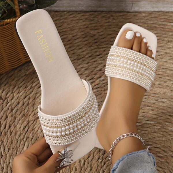 Elegant Women's Summer Flat Slide Sandals - Image 2