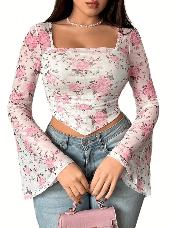 Elegant Women's Long Sleeve Blouse