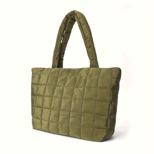 Women's Quilted Puffy Tote Bag - Image 16