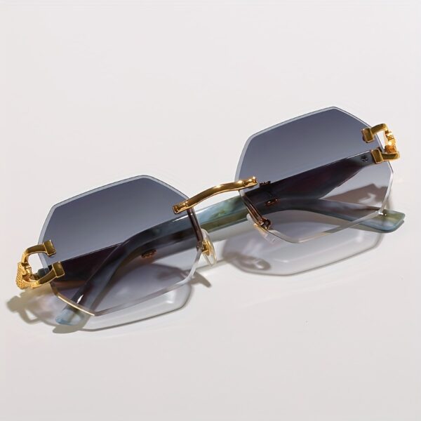 Geometric Leopard Print Sport Glasses For Women - Image 9