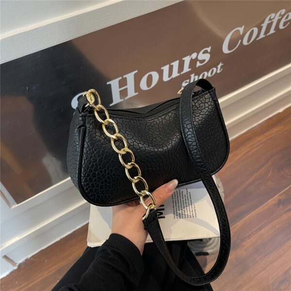Women's Fashion Houndstooth & Leopard Print Crossbody Bag - Image 3