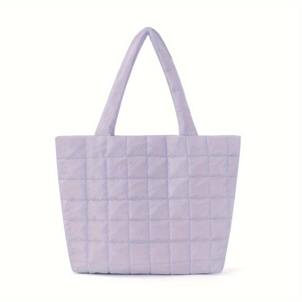 Women's Quilted Puffy Tote Bag - Image 12