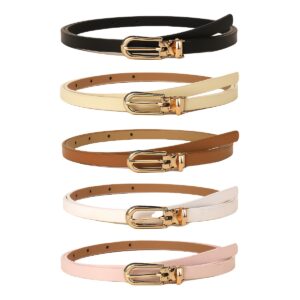 Women's Fashion Adjustable Metallic Buckle Belt