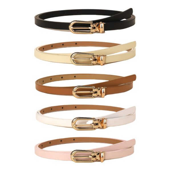 Women's Fashion Adjustable Metallic Buckle Belt