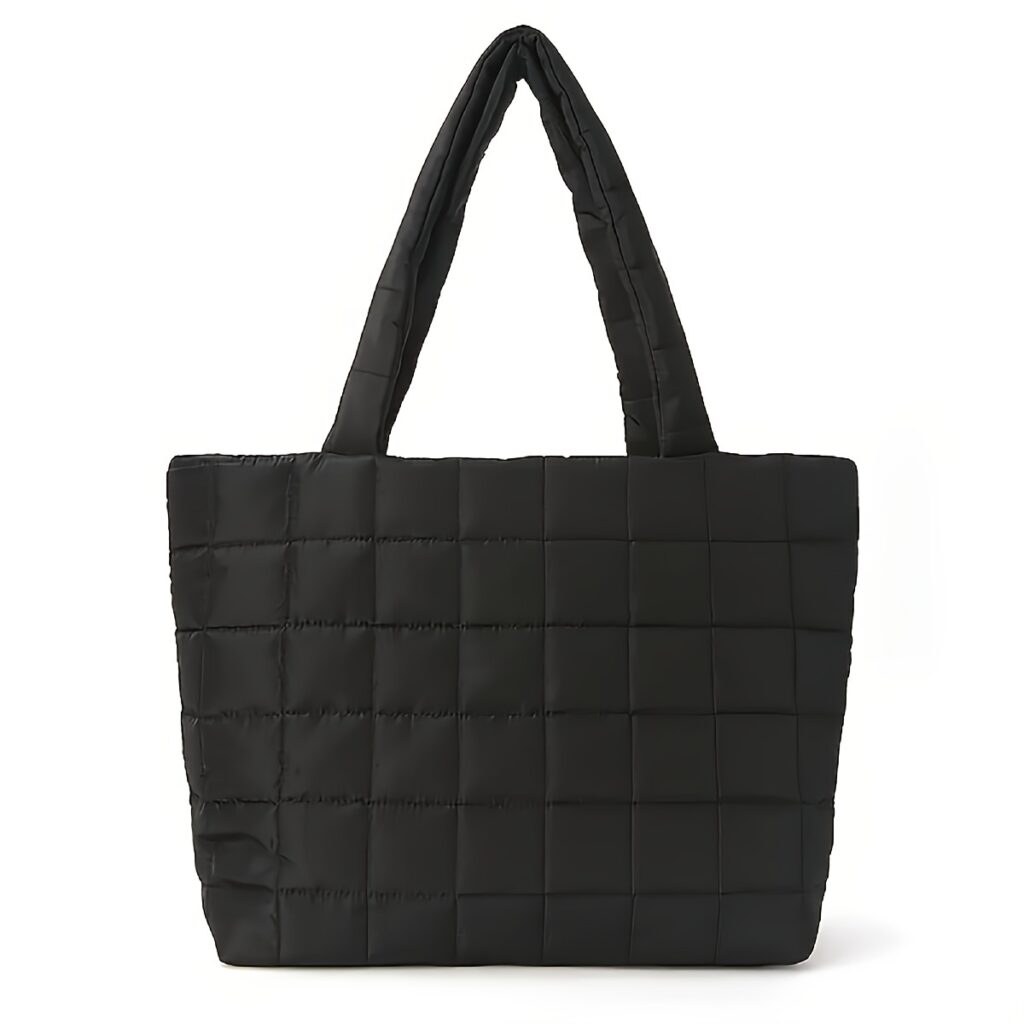 Women's Quilted Puffy Tote Bag