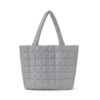 Women's Quilted Puffy Tote Bag - Image 8