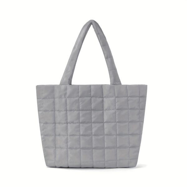 Women's Quilted Puffy Tote Bag - Image 8
