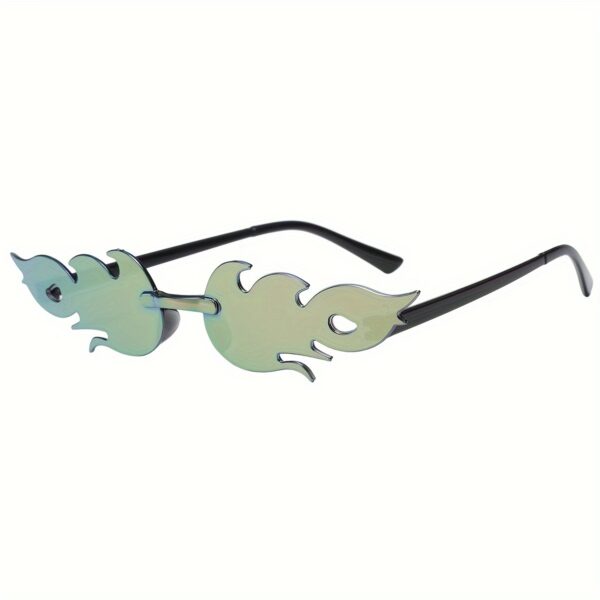 2024 Popular Model Decorative Glasses with a Coated Dual-Color Gradient Flame Design - Image 15