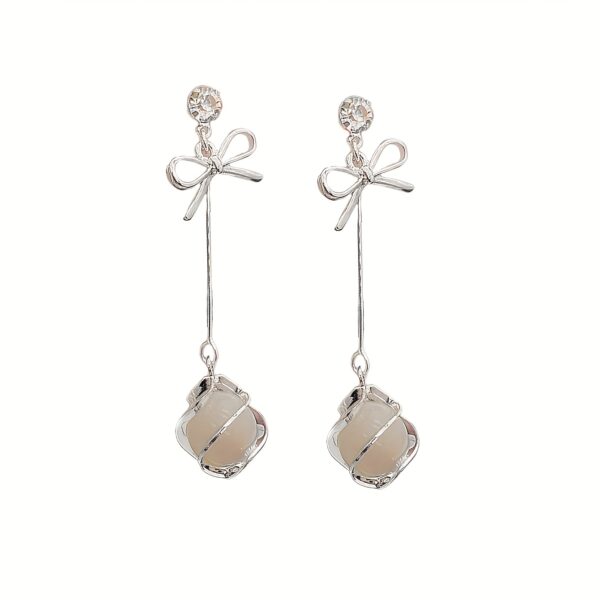 1 Pair Elegant Butterfly Bow Earrings - Image 6