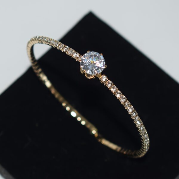 Elegant Silvery-Plated Cubic Zirconia Bracelet - Image 9