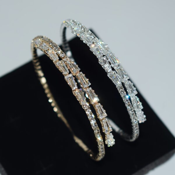 Elegant Silvery-Plated Cubic Zirconia Bracelet