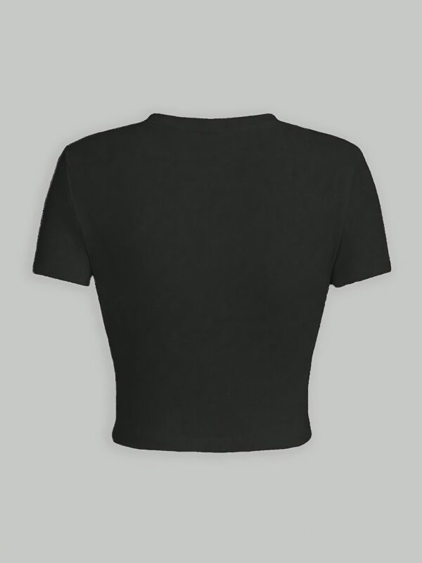 Women'S Floral Print Inspired Short Sleeve T-Shirt - Image 2