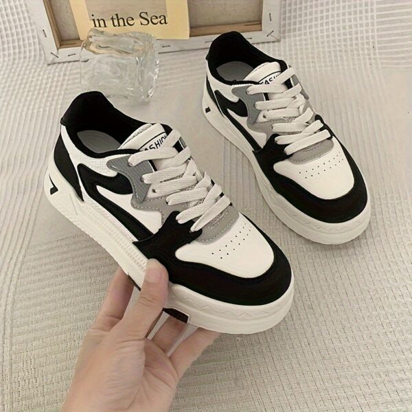 Women's Color Block Platform Sneakers - Image 2