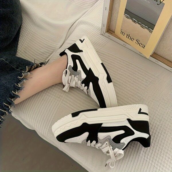 Women's Color Block Platform Sneakers - Image 8