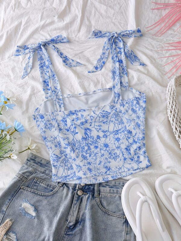 Summer outfits for women rose and other floral prints Top - Image 7