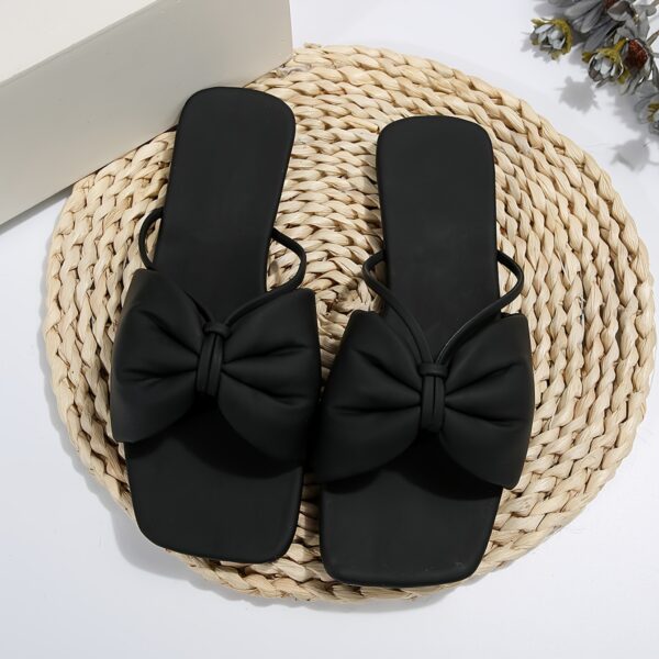 Women's Bowknot Design Slide Sandals - Image 3