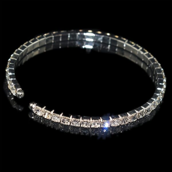 Elegant Silvery-Plated Cubic Zirconia Bracelet - Image 14
