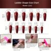Sparkling Butterfly Long Nails 24pcs Ballet Nails - Image 5