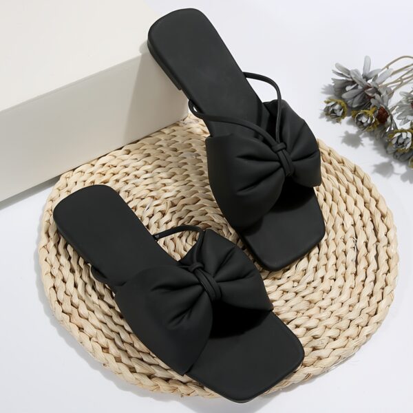 Women's Bowknot Design Slide Sandals