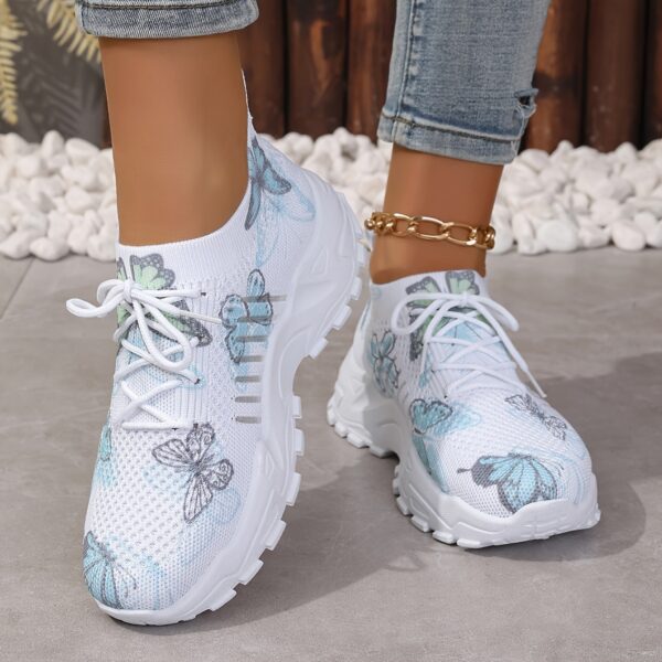 Women's Butterfly Pattern Sneakers - Image 11
