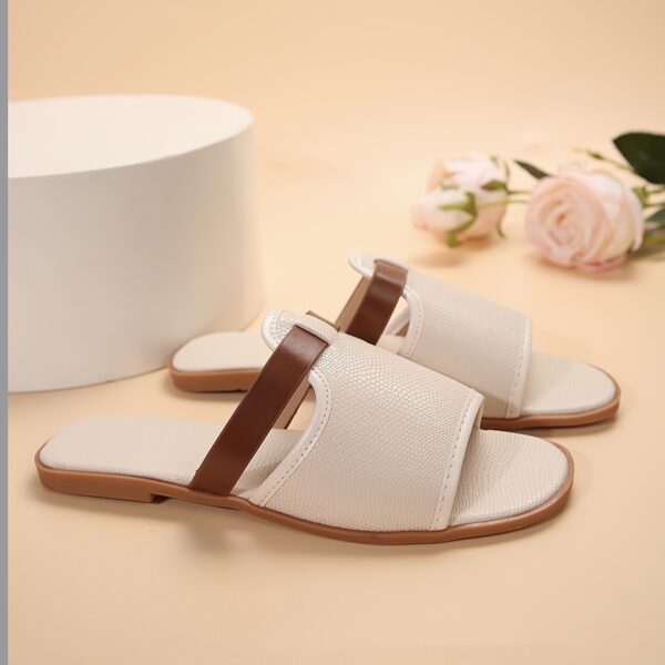Women's Solid Color Casual Slides - Image 8