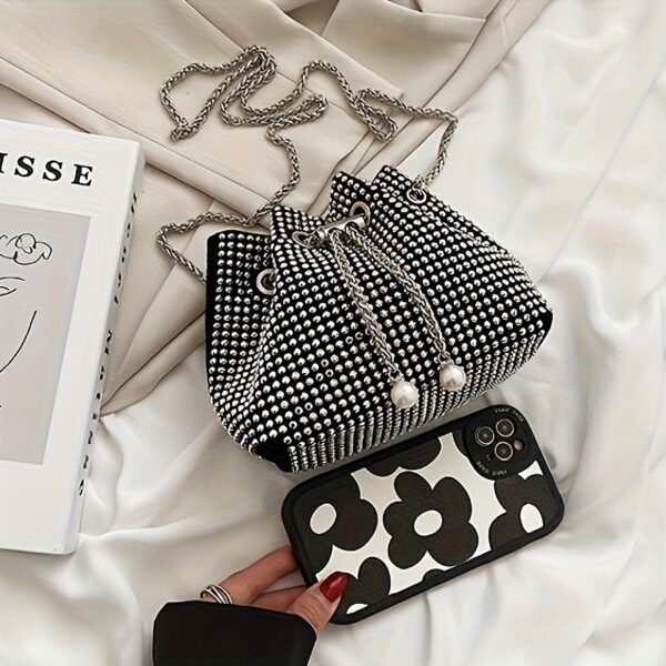 Mini Rhinestone Women's Bag - Image 7