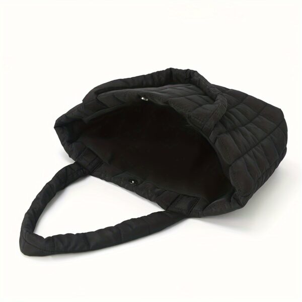 Women's Quilted Puffy Tote Bag - Image 5