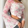 Elegant Women's Long Sleeve Blouse - Image 4