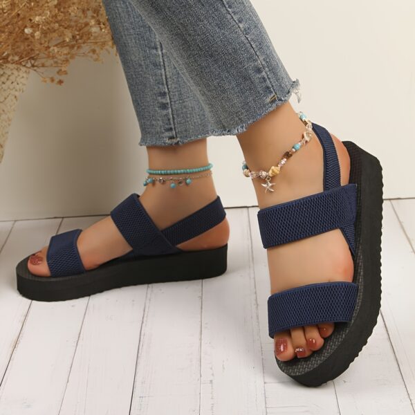 Women's Flat Slippers Summer Summer Elastic Band Flat Slippers - Image 7