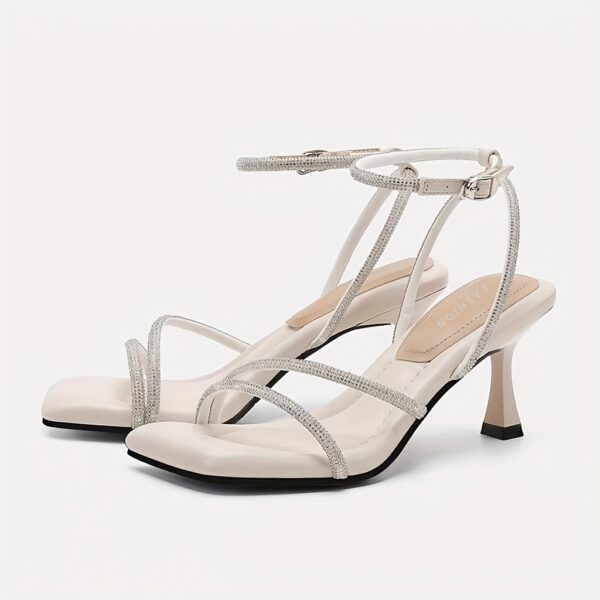 Elegant Sparkling Crystal Heels - Image 5