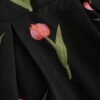 Romantic Casual Sweet Set with Tulip Print Lantern Sleeve Design and Skirt - Image 10