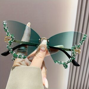 New Glasses Women's Butterfly Decorated Eyeglasses