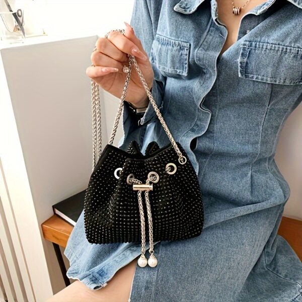 Mini Rhinestone Women's Bag - Image 8