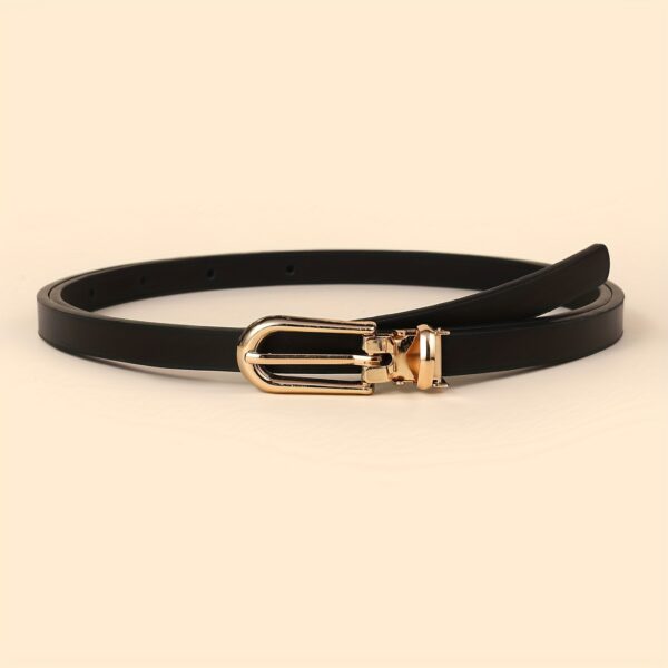 Women's Fashion Adjustable Metallic Buckle Belt - Image 3