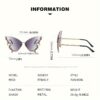New Glasses Women's Butterfly Decorated Eyeglasses - Image 5