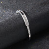 1pc Geometric Inlaid Synthetic Zirconia Bracelet - Image 6