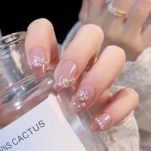 Starry Butterfly 002-Flower Pearl Fresh Nail Wear Nail - Image 2