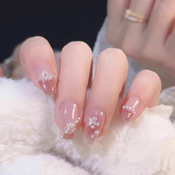 Starry Butterfly 002-Flower Pearl Fresh Nail Wear Nail - Image 4