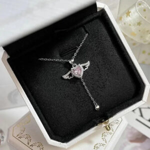 Silver Lovebird Pendant With Link Chain